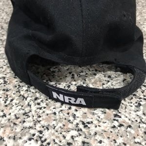 Black NRA Hat without tags, adjustable back strap Velcro